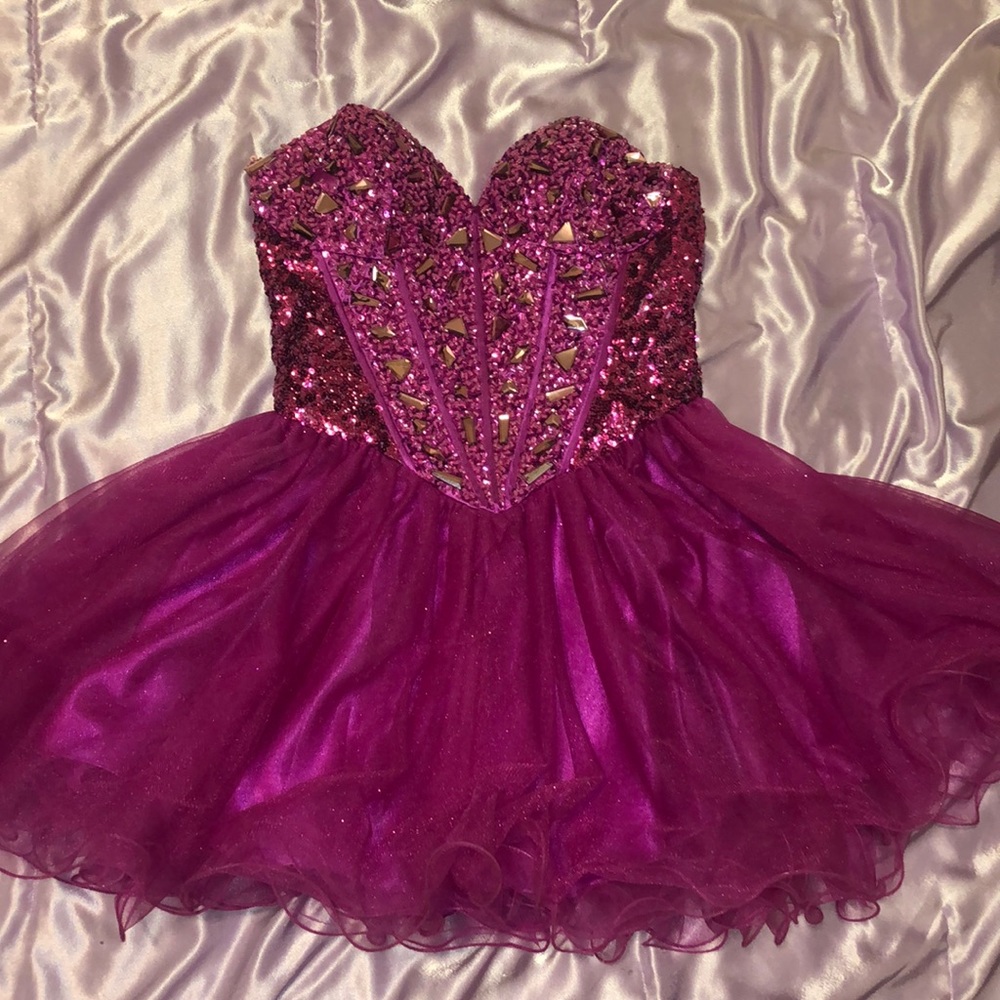 Pink/purple sparkly dress
